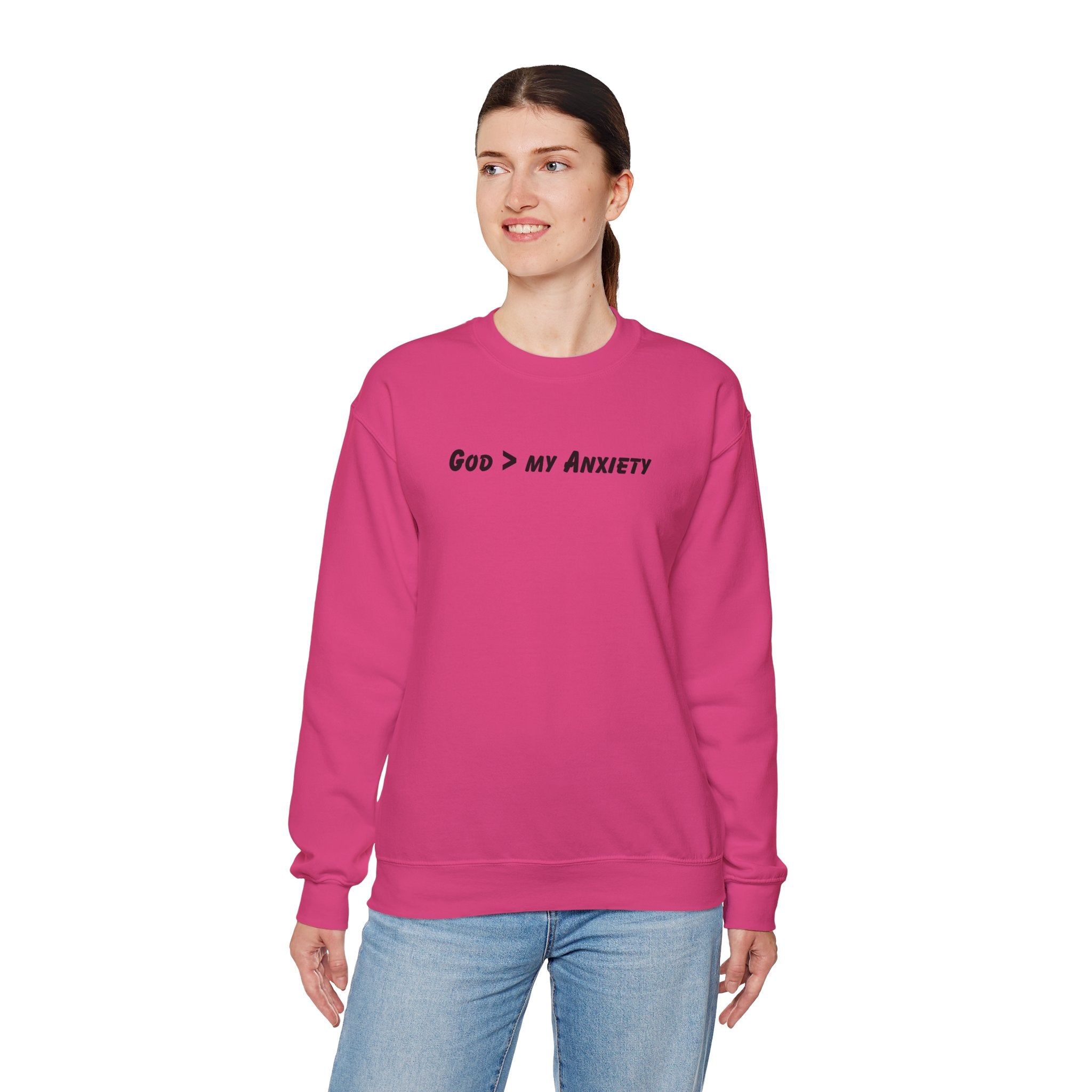 God > My Anxiety Crewneck Sweatshirt