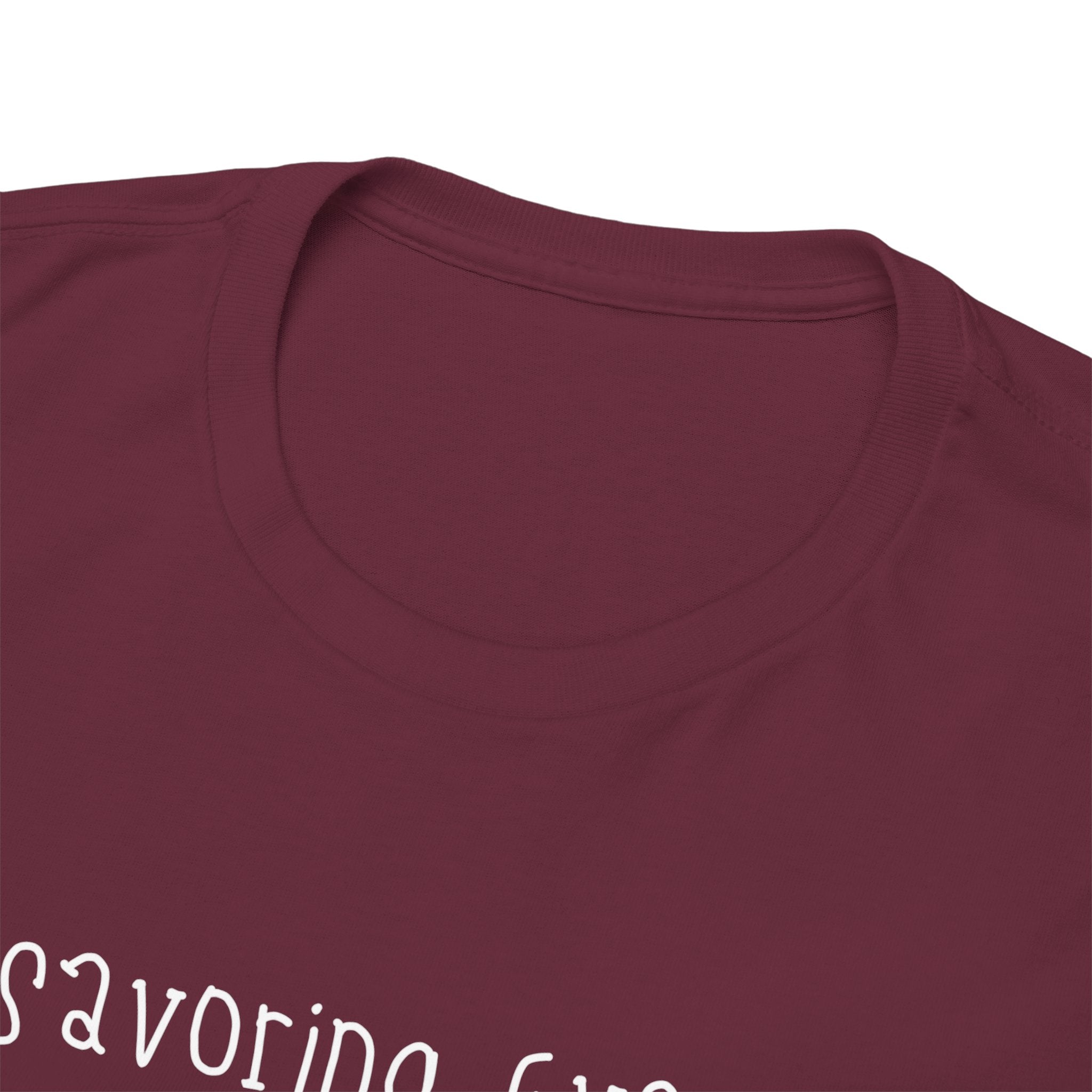 Savoring Every Moment Tee — Minimal Inspirational Black T-Shirt