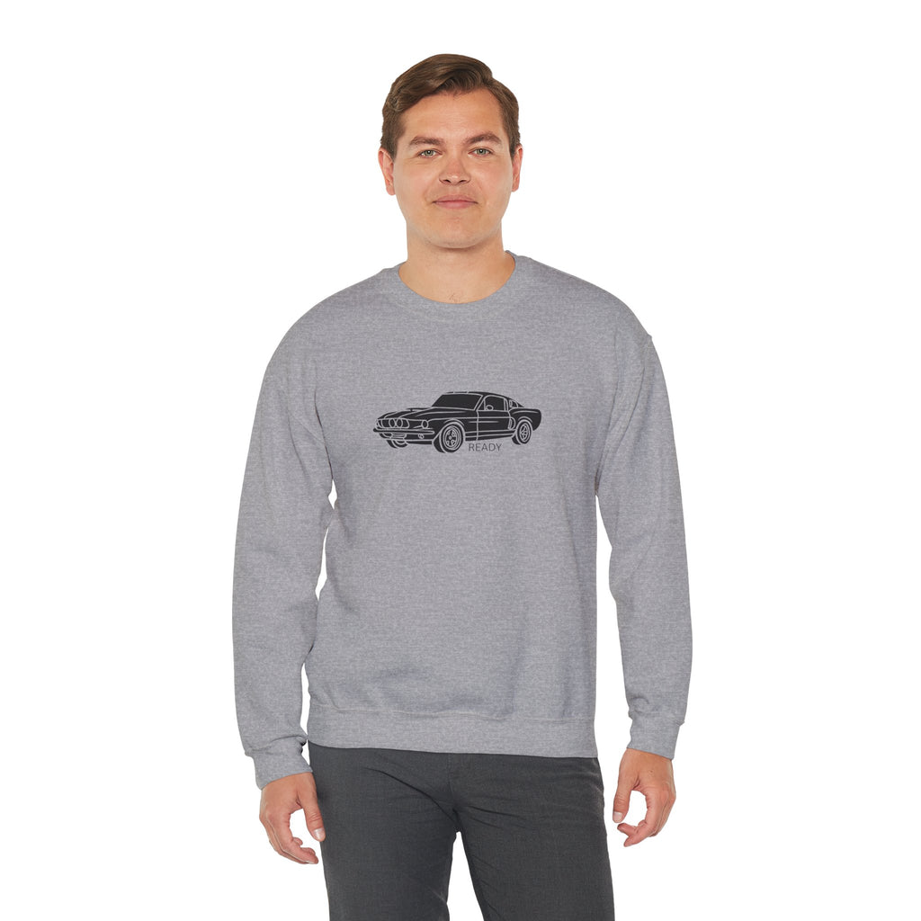 Classic Mustang Outline Crewneck Sweatshirt
