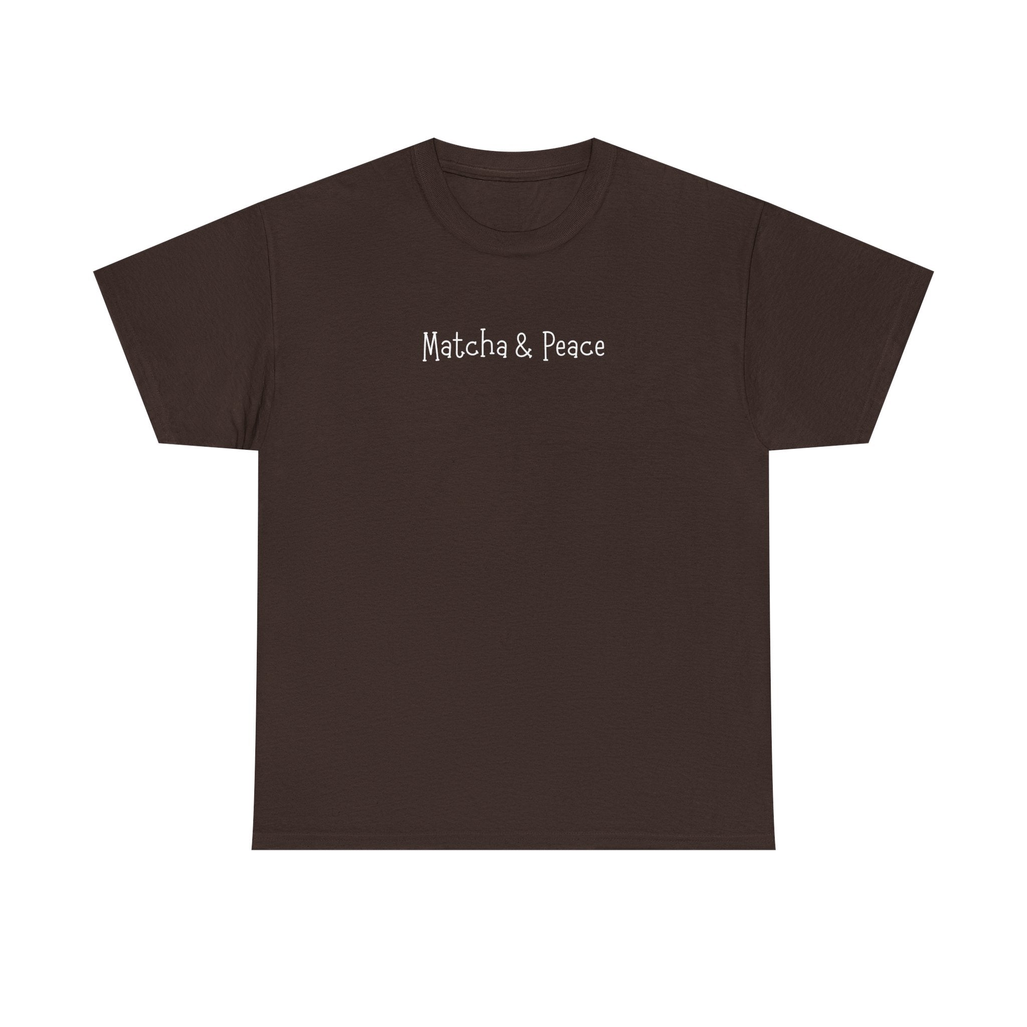 Matcha & Peace Tee — Minimalist Tea Lover Shirt