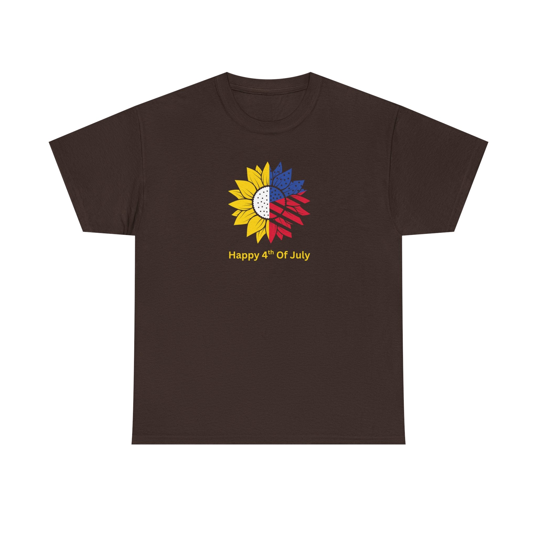 Sunflower USA T-Shirt – "Home of Hope" Patriotic Floral Tee
