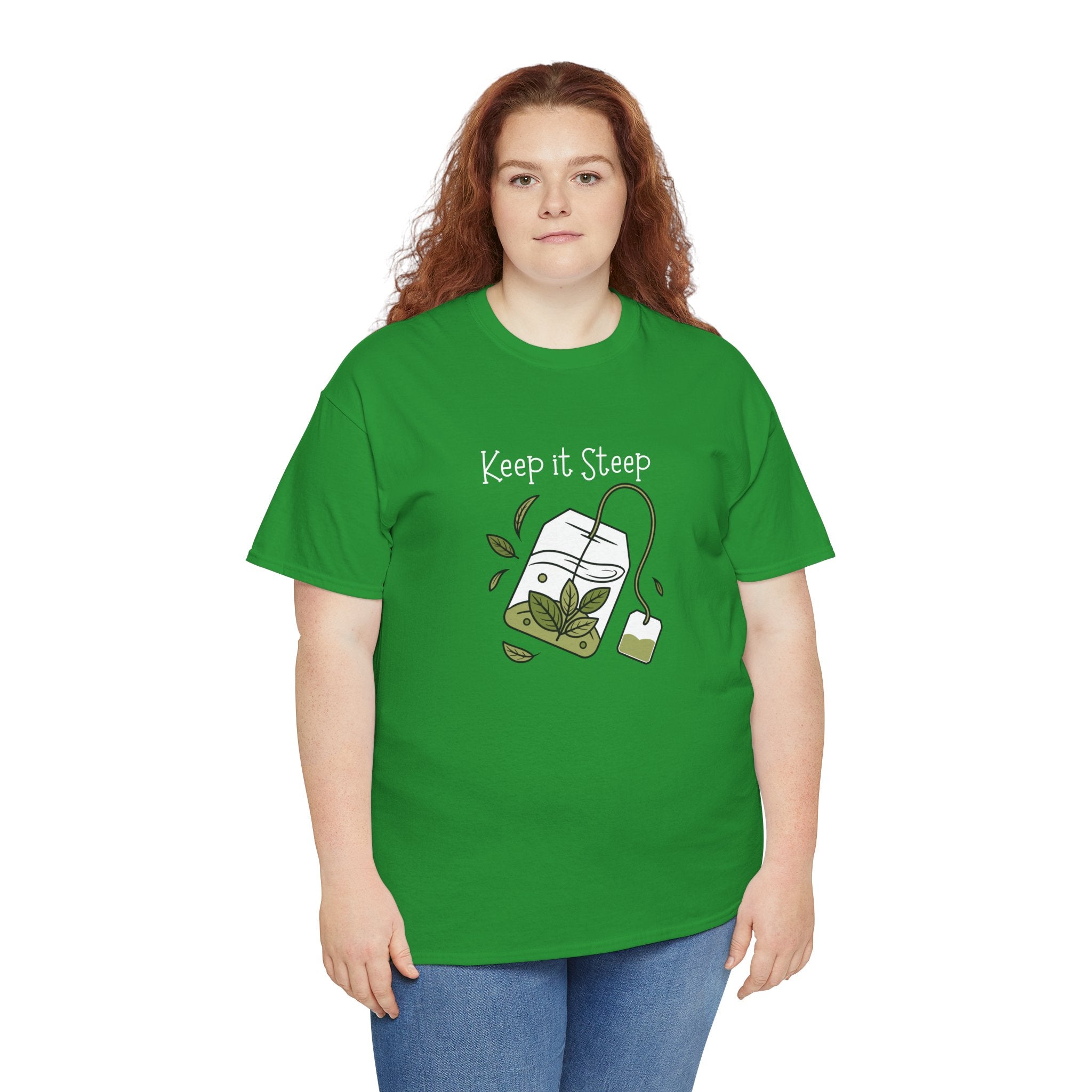 Keep It Steep Tea T-Shirt — Cute Tea Bag Graphic Tee for Tea Lovers