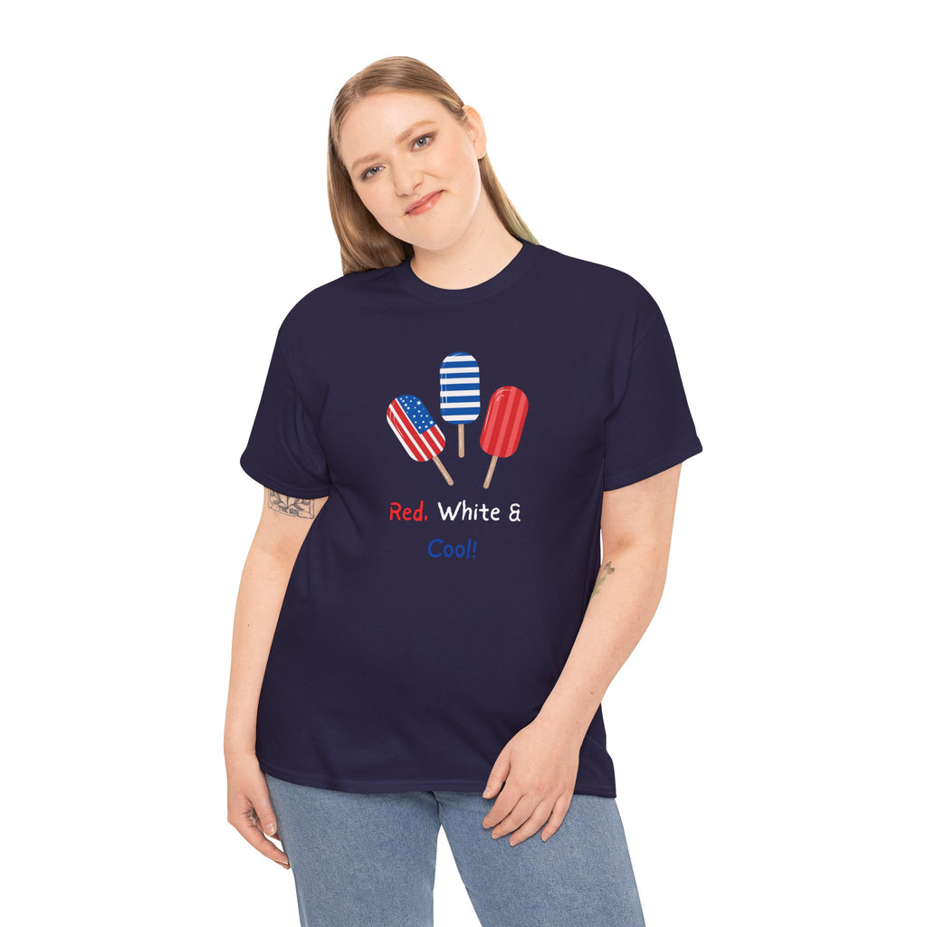 Patriotic Popsicle Tee – "Red, White & Cool" 4th of July T-Shirt