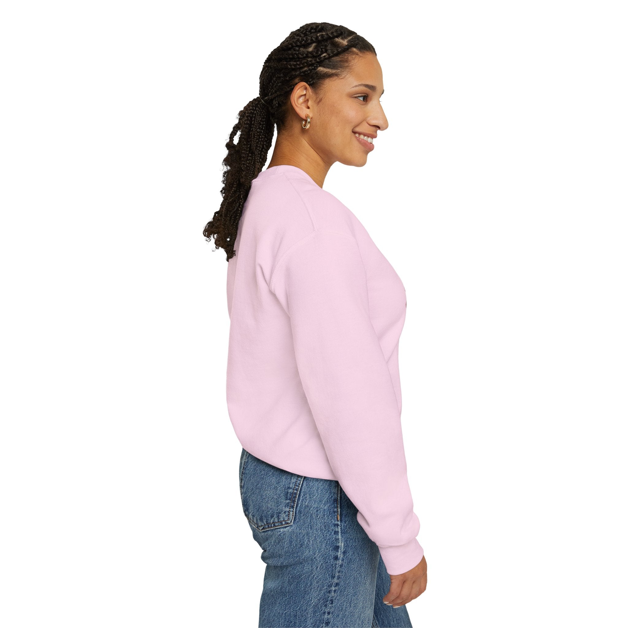 Believe in Yourself Crewneck Sweatshirt — Rainbow Inspirational Graphic