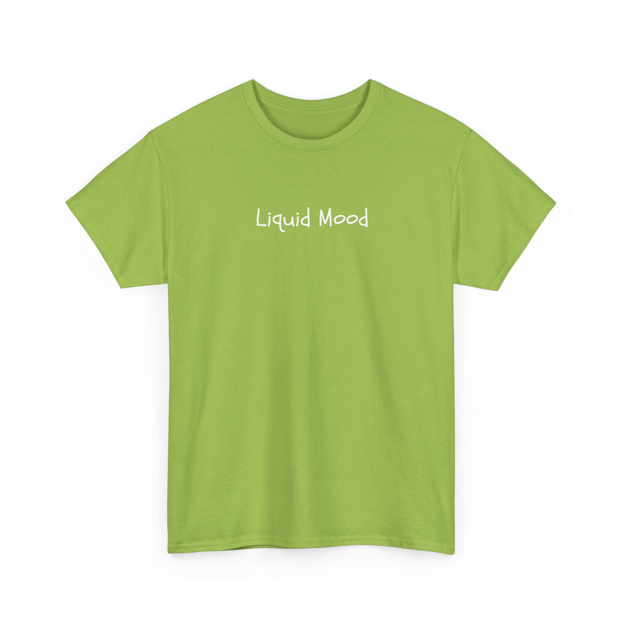 Liquid Mood Tee — Minimalist Black Graphic T‑Shirt