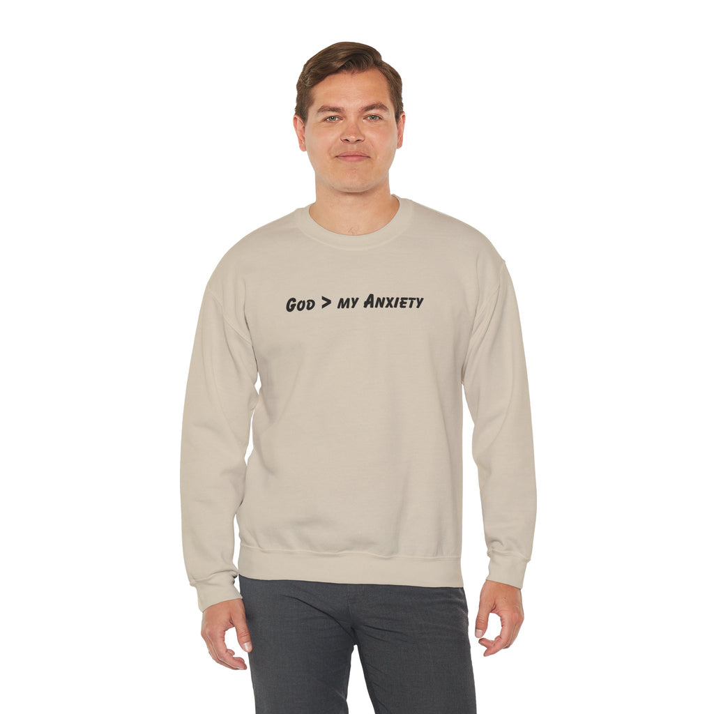 God > My Anxiety Crewneck Sweatshirt