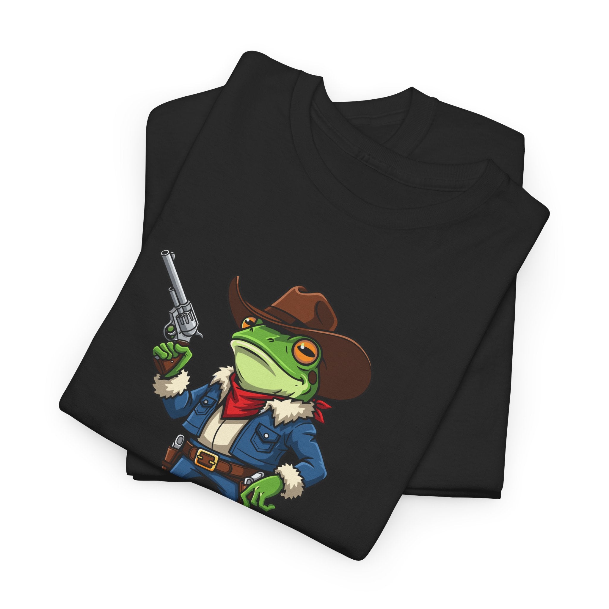 Cowboy Frog T-Shirt - "Croak Around & Find Out" Funny Western Graphic Tee