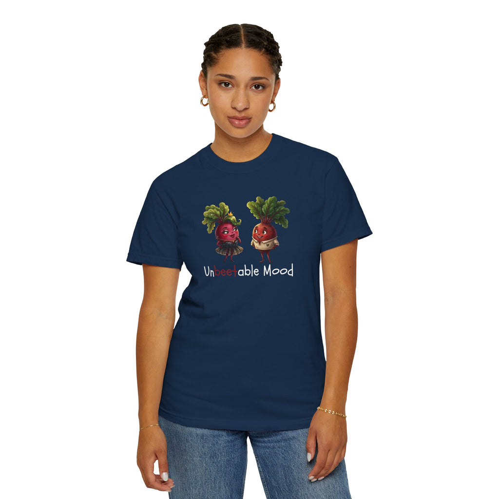Unbeetable Mood T-Shirt — Cute Beet Characters Veggie Pun Tee
