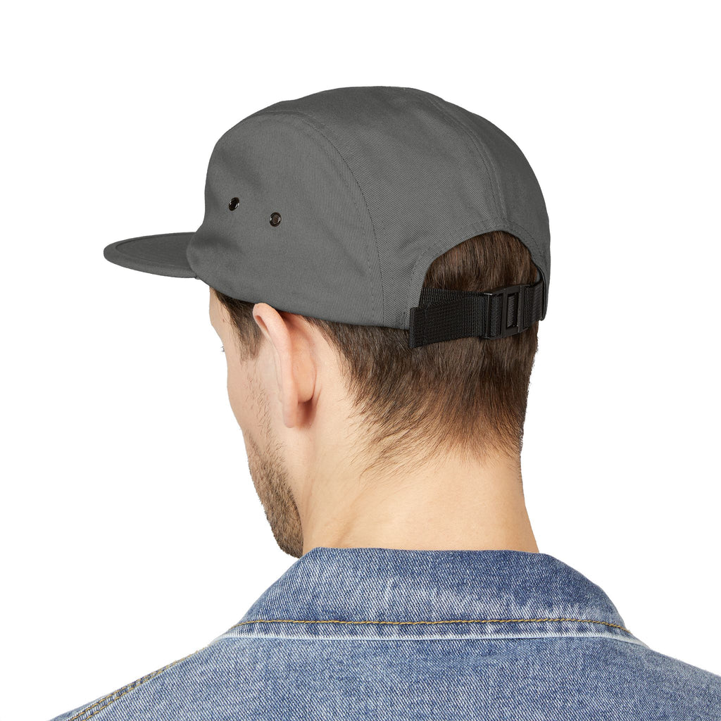 Embroidered 5-Panel Cap — "Make sure that energy is right" Casual Tan Hat