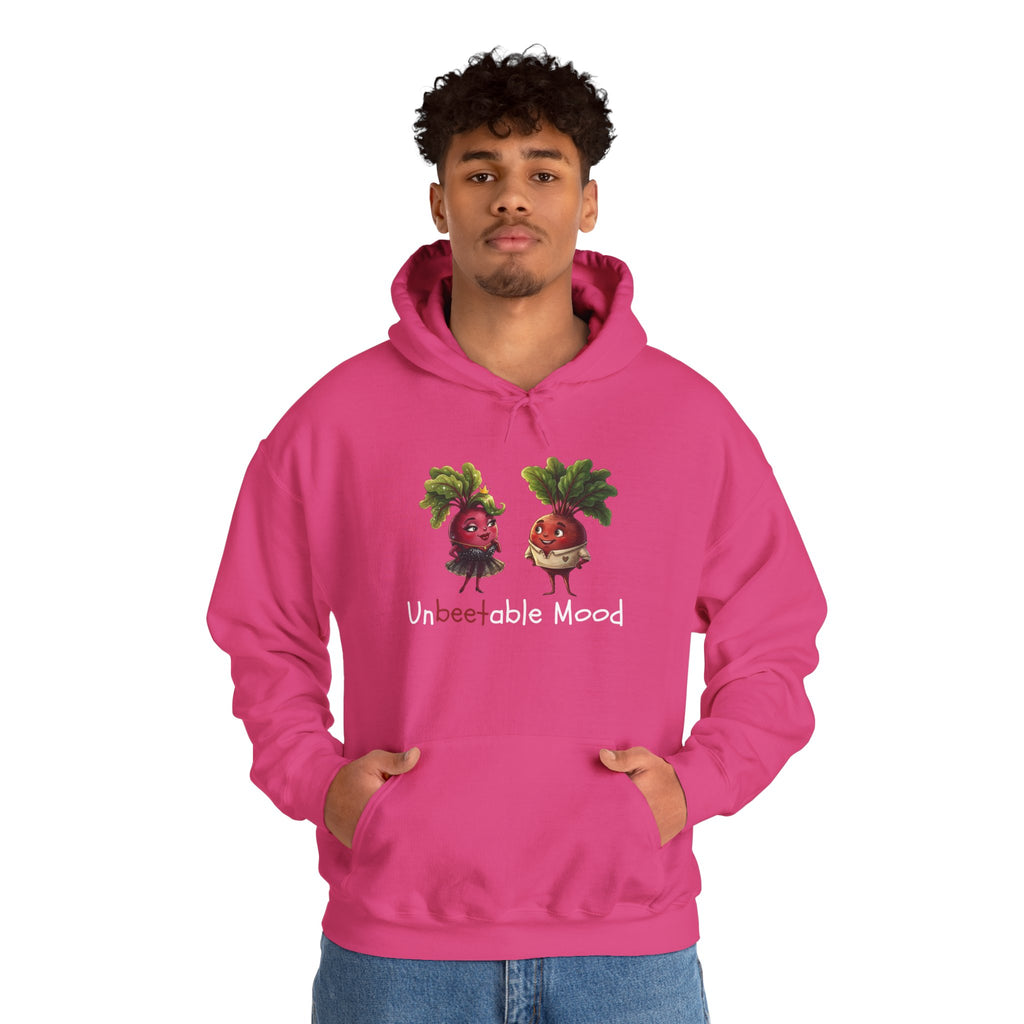 Radish 'Unbeetable Mood' Hoodie – Cute Veggie Couple Graphic Sweatshirt