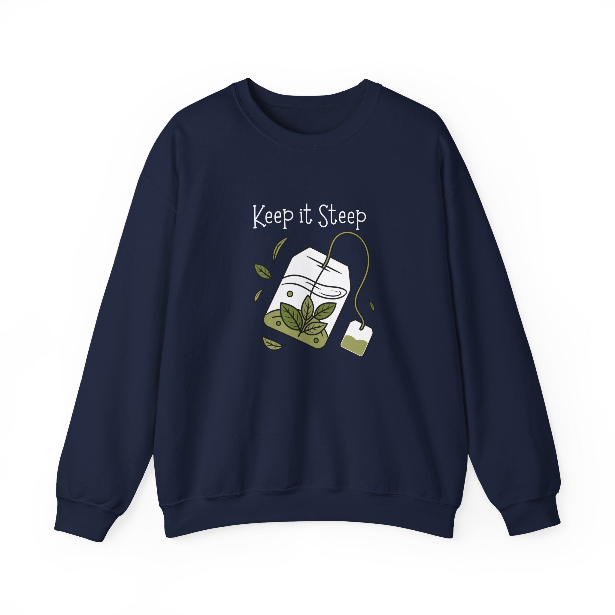 Crewneck Sweatshirt — Herbal Tea Bag Illustration | Cozy Botanical Gift