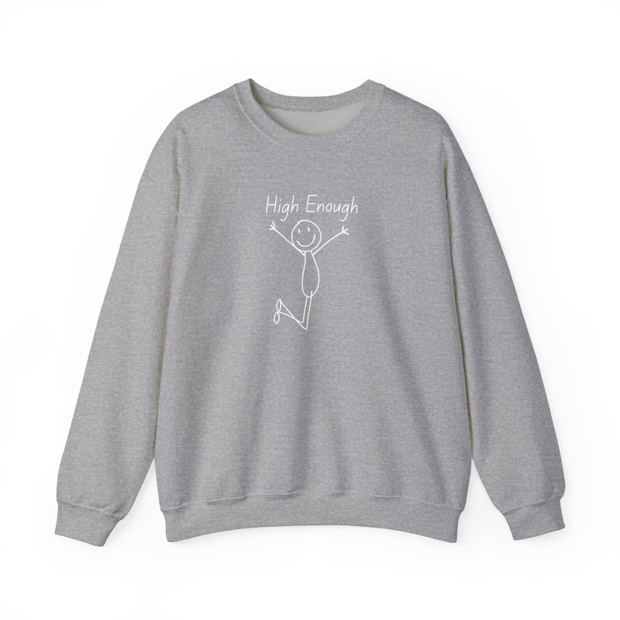 High Enough Stick Figure Crewneck Sweatshirt
