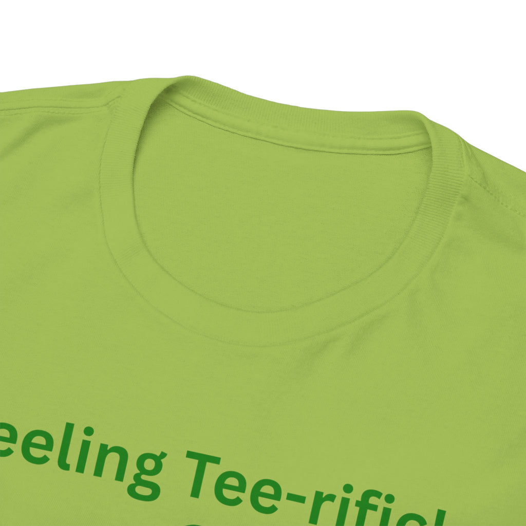 Golf Tee T-Shirt — "Feeling Tee-rific!" Vintage Golf Character Shirt