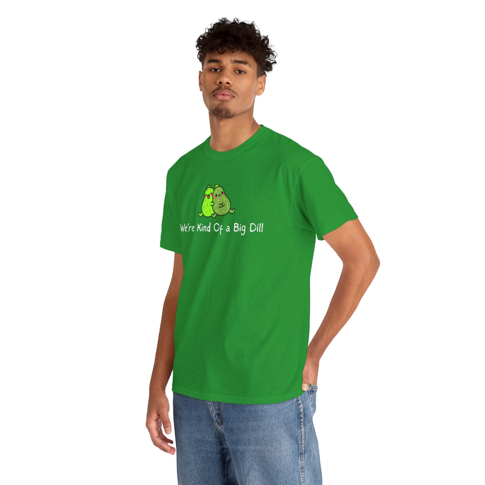 Big Dill Pickle Couple T-Shirt — "We're Kind Of a Big Dill" Cute Pun Tee