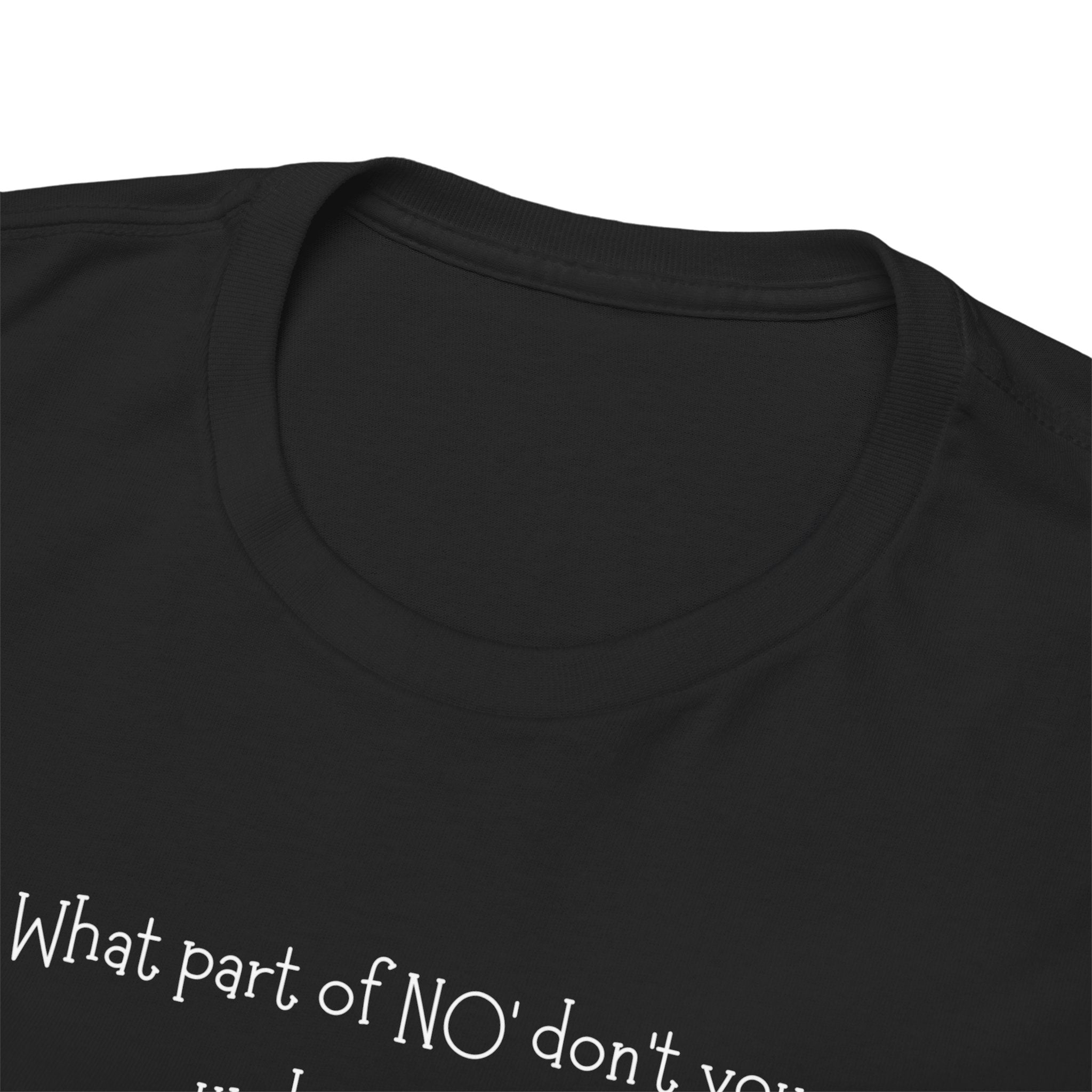 Duck Cartoon Tee – “What part of NO? don’t you understand?" Funny Graphic T‑Shirt