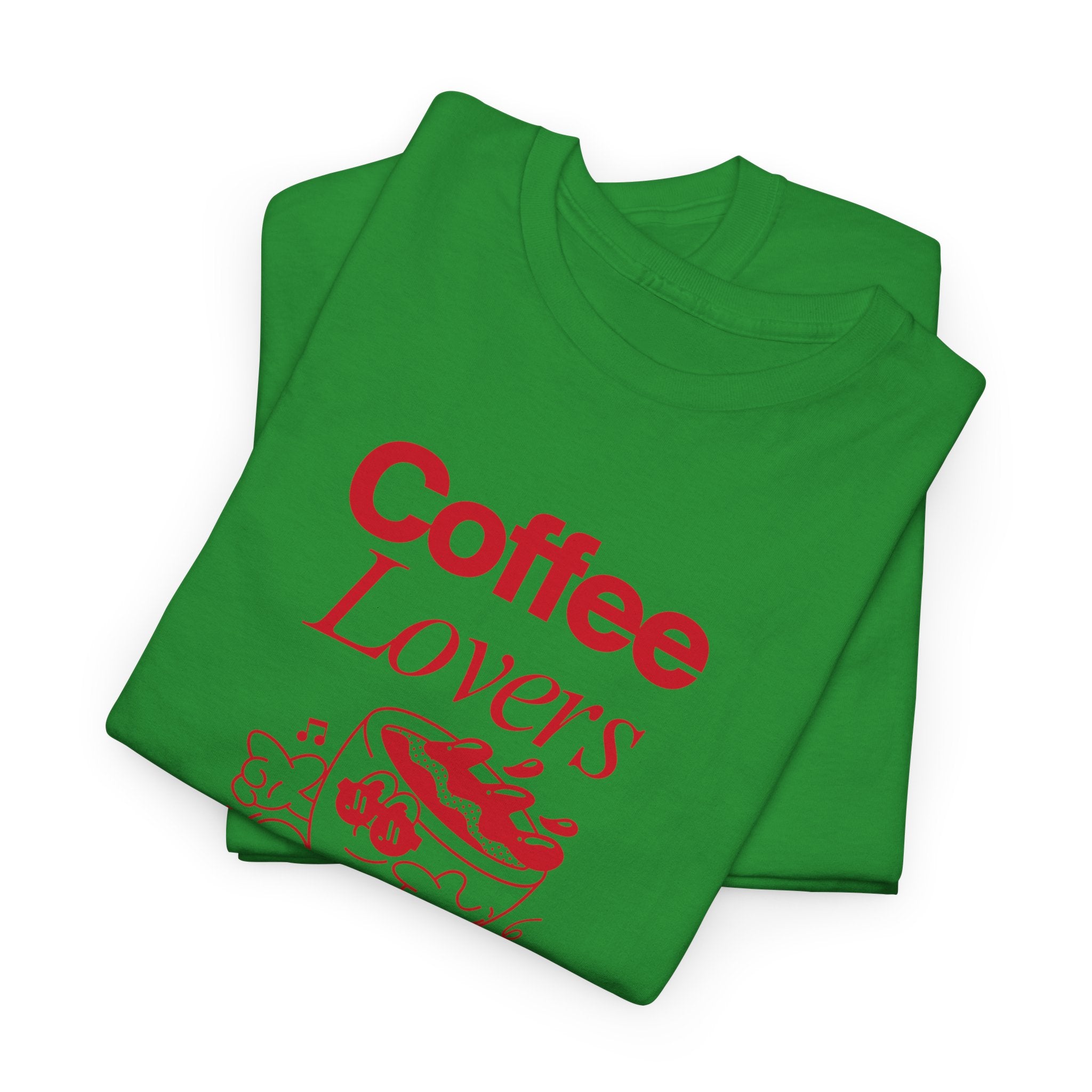 Coffee Lovers T-Shirt — Cute Red Coffee Cup Graphic Tee