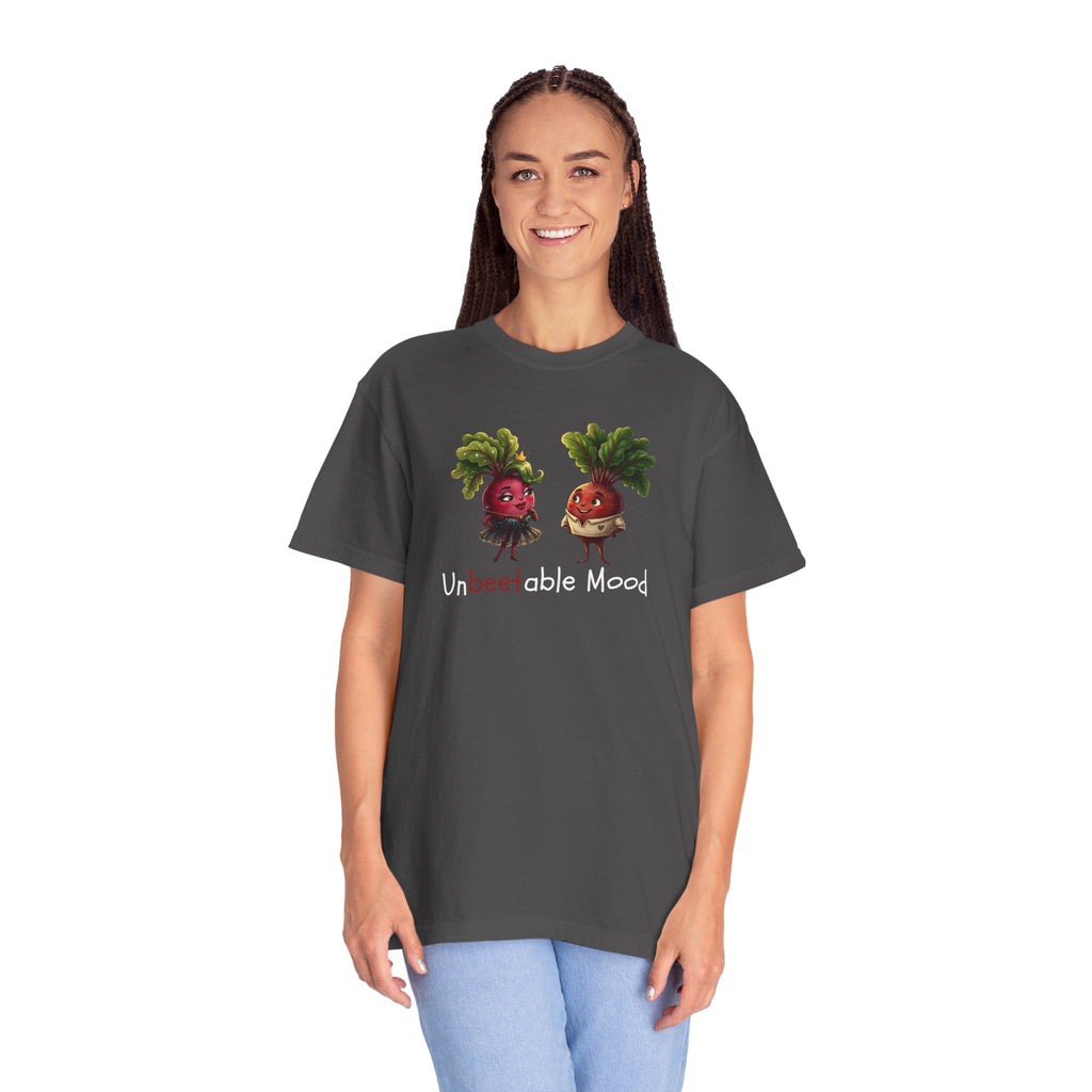 Unbeetable Mood T-Shirt — Cute Beet Characters Veggie Pun Tee