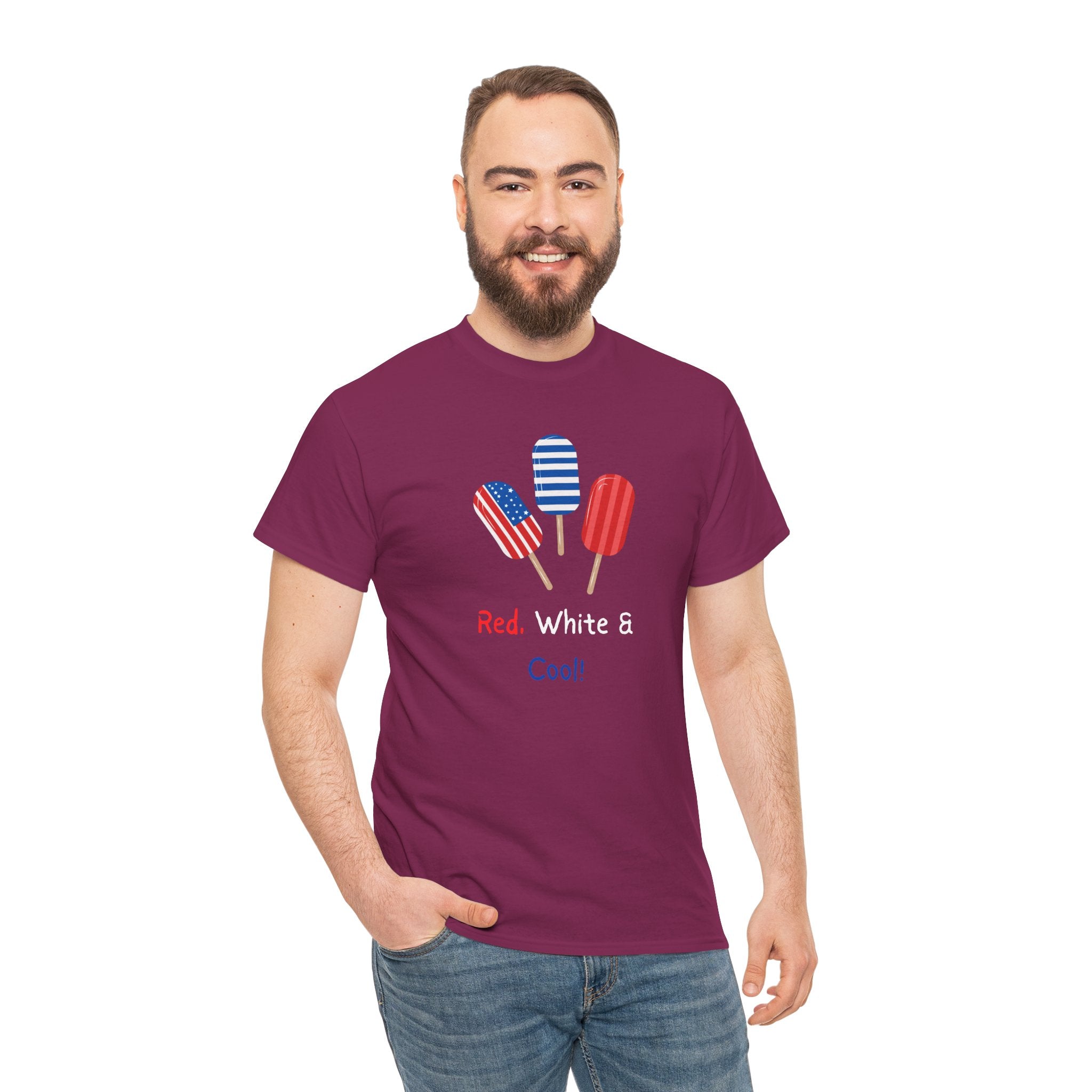 Patriotic Popsicle Tee – "Red, White & Cool" 4th of July T-Shirt