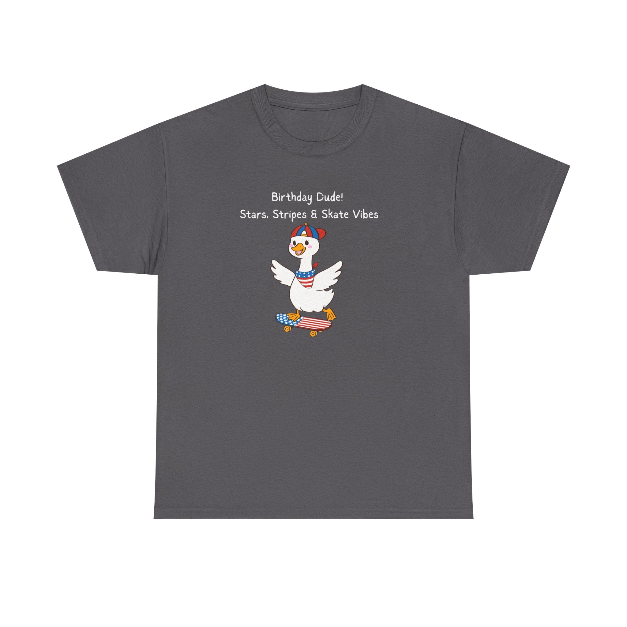 Birthday Dude! Stars, Stripes & Skate Vibes Tee