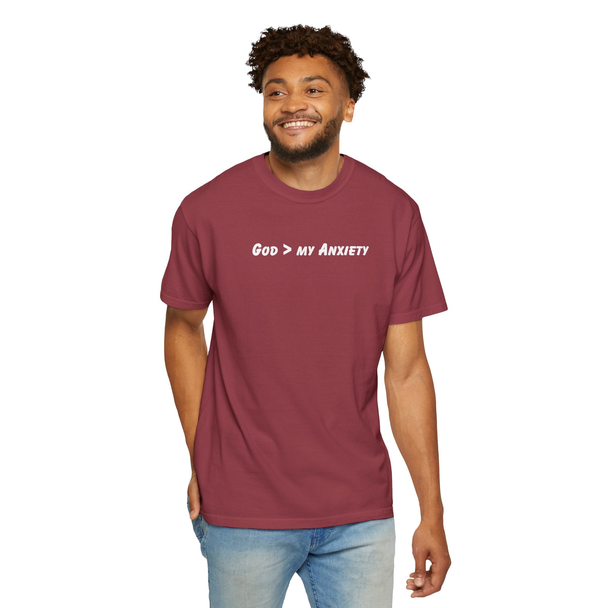 God > My Anxiety T-Shirt — Christian Inspirational Tee