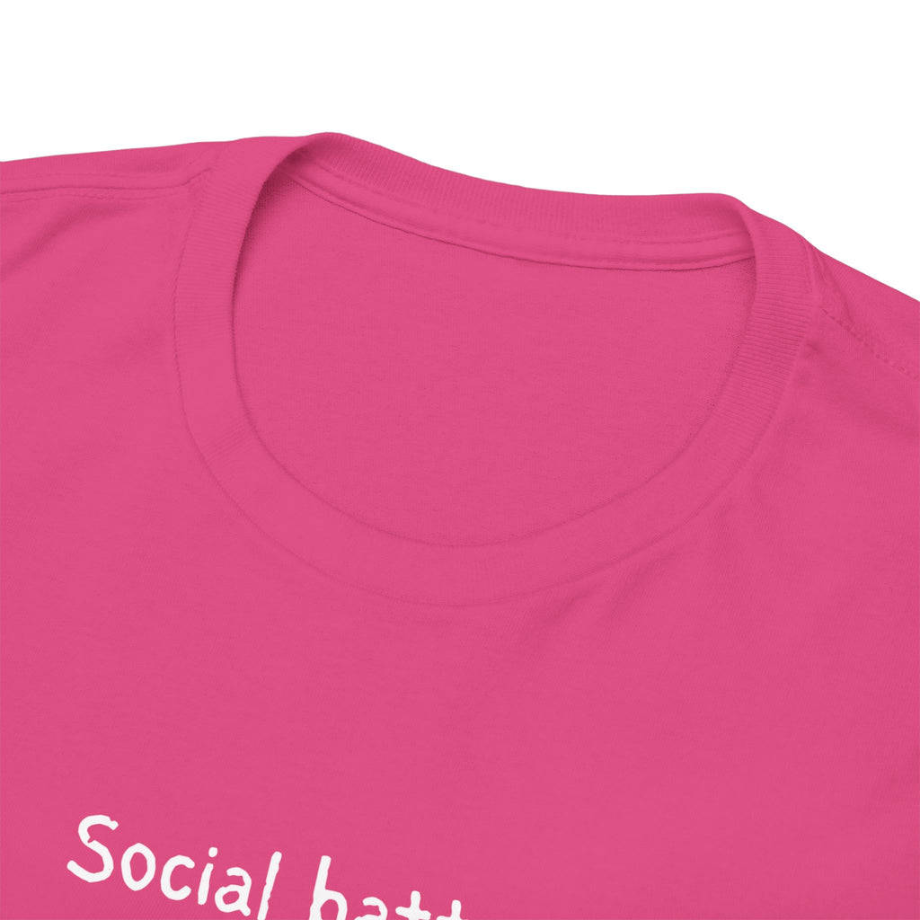 Social Battery Permanently Low Tee — Introvert Humor Cotton T-Shirt