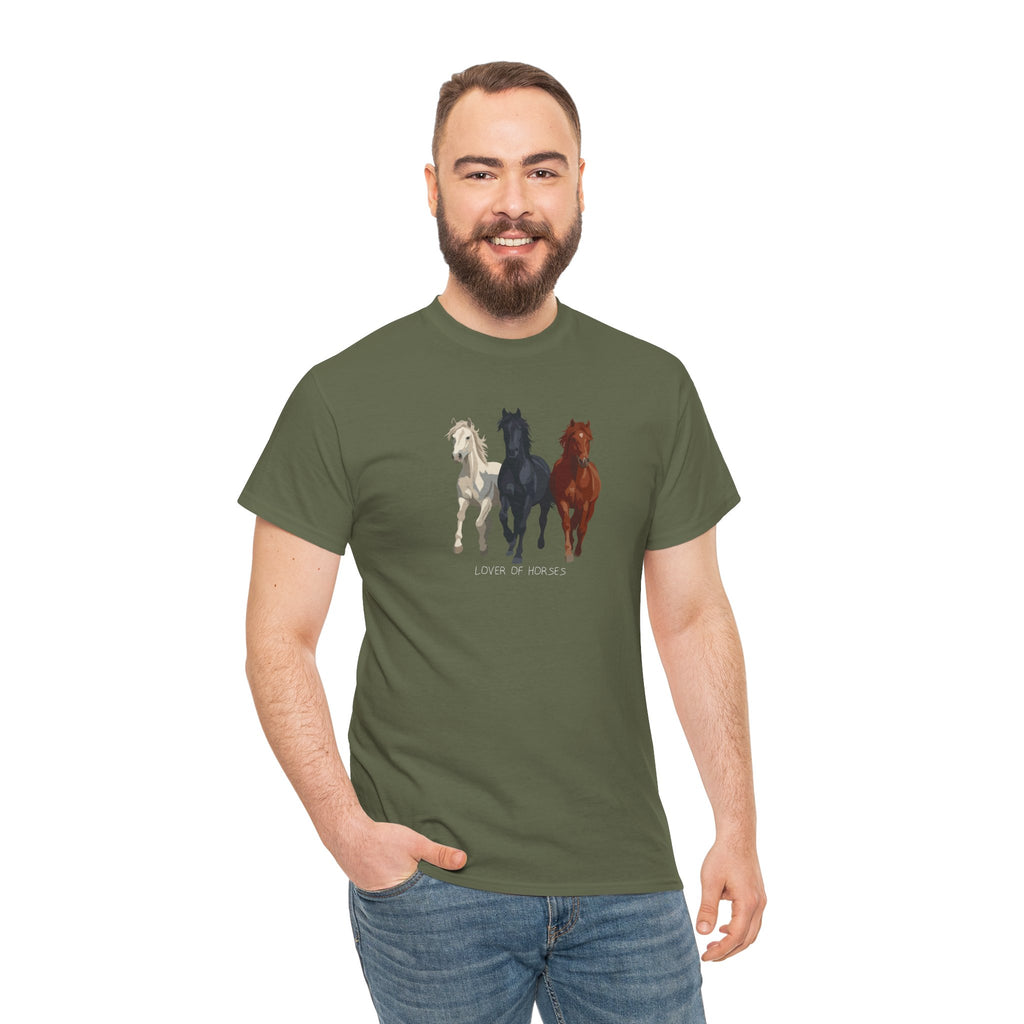 T-Shirt — Three Horses 'Love is Love' Pride Graphic Tee