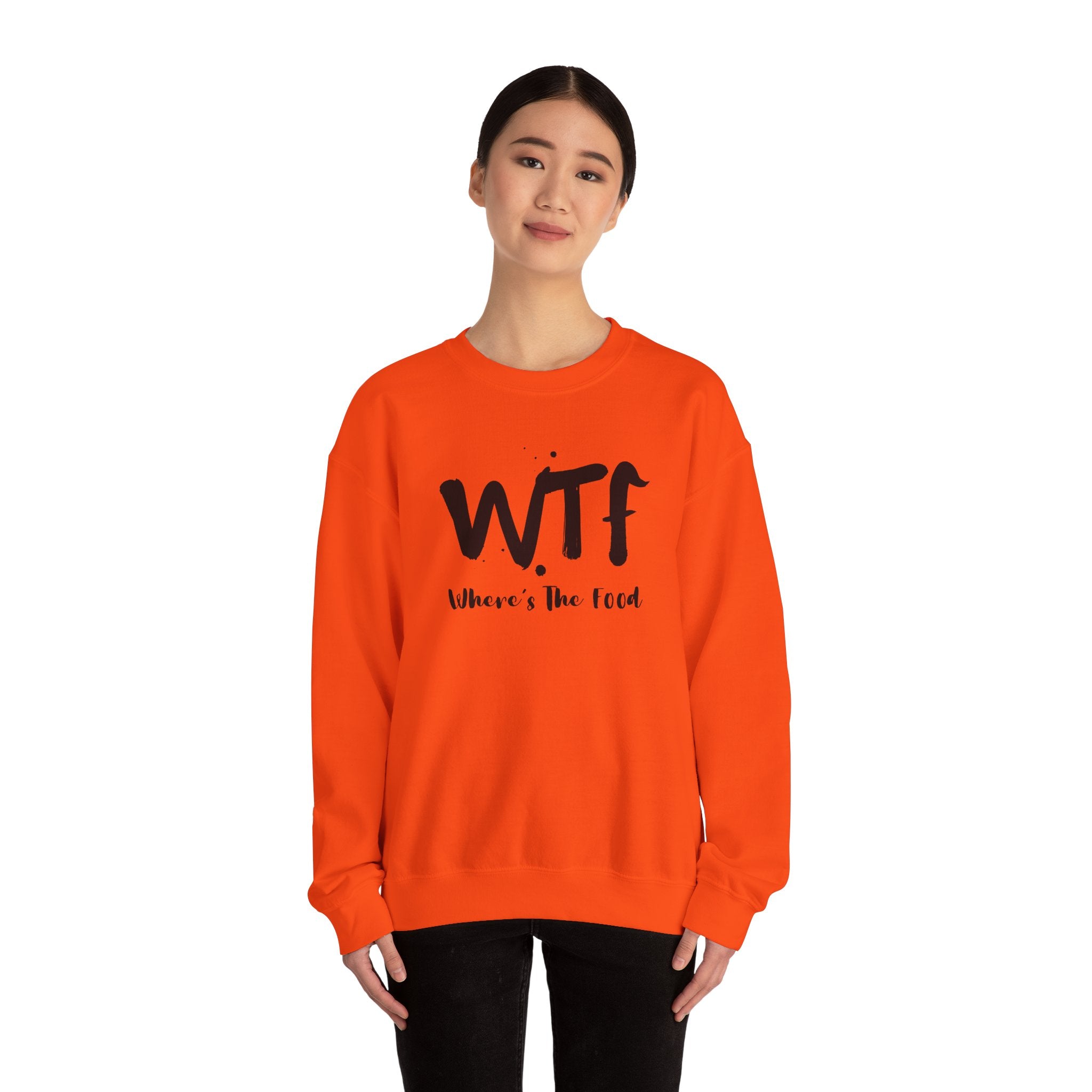 Sweatshirt — "WTF Where's The Food" Funny Crewneck for Foodies