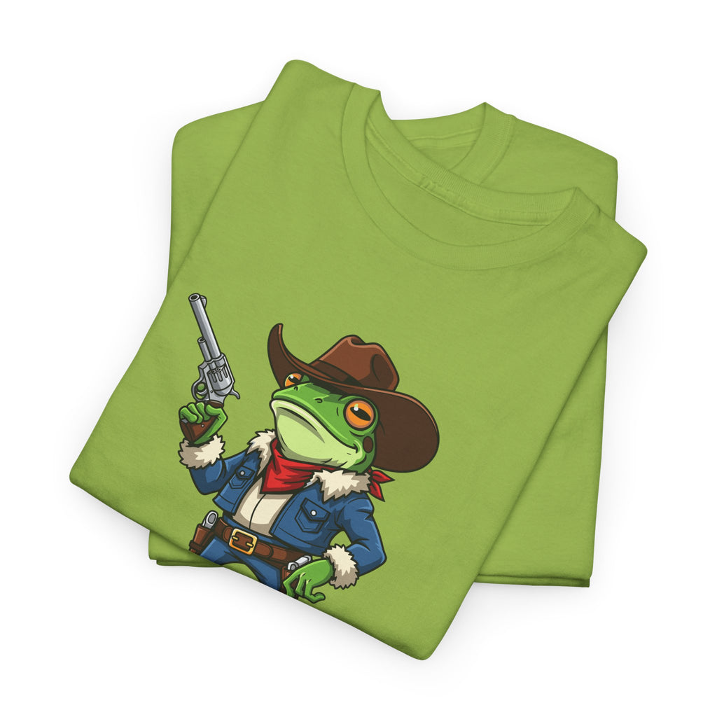 Cowboy Frog T-Shirt - "Croak Around & Find Out" Funny Western Graphic Tee