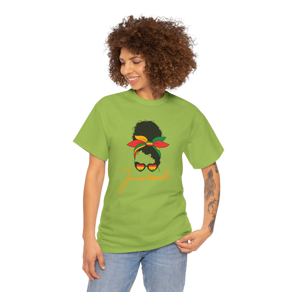 Juneteenth Afro Puff Tee — Juneteenth Celebration T-Shirt