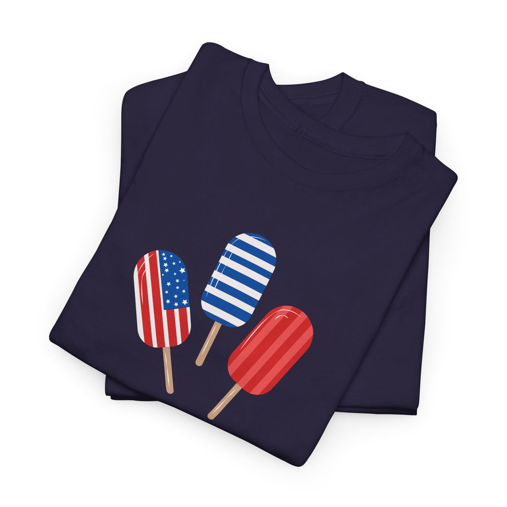 Patriotic Popsicle Tee – "Red, White & Cool" 4th of July T-Shirt