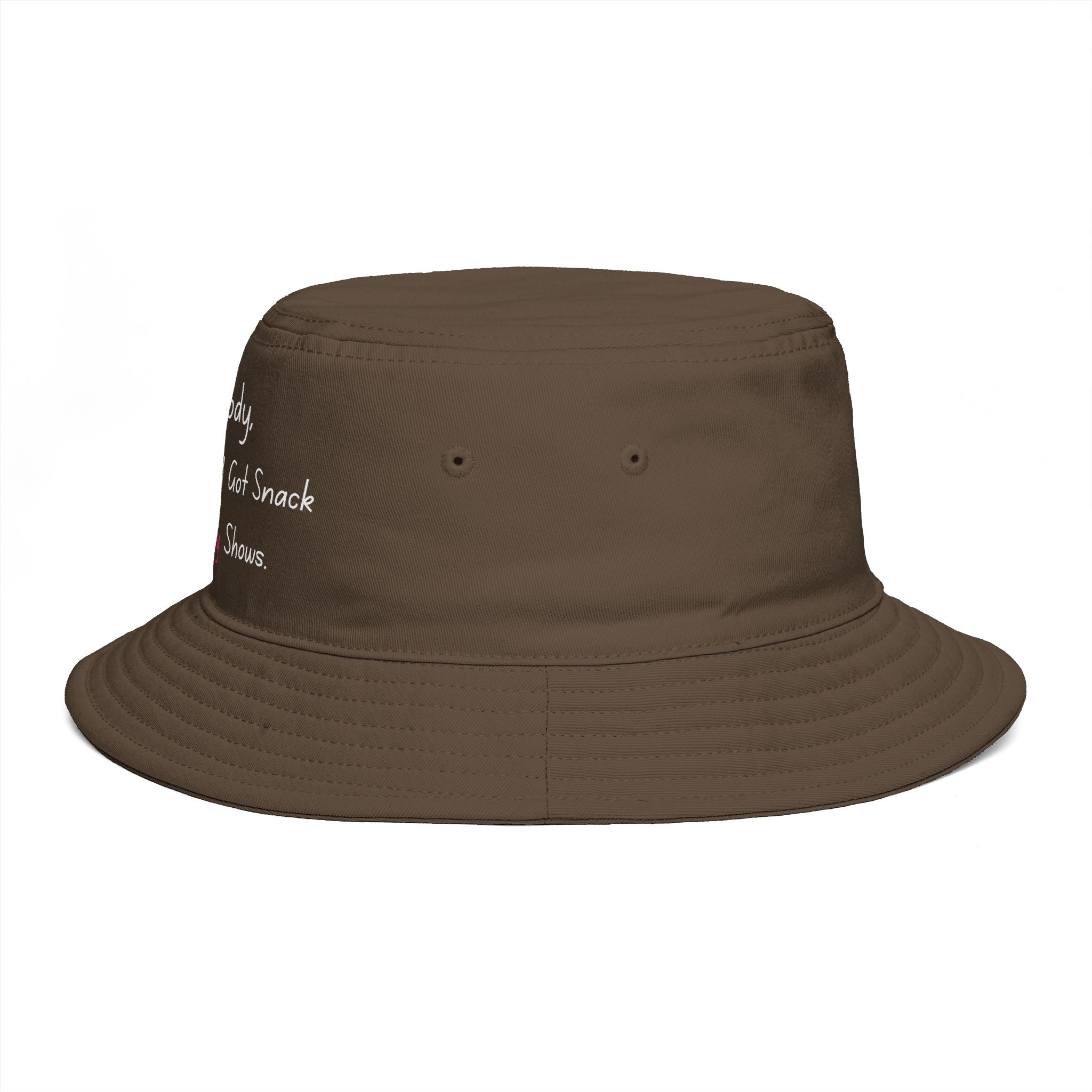 Homebody At my house i have snacks and reality shows — Funny Embroidered Casual Sun Hat
