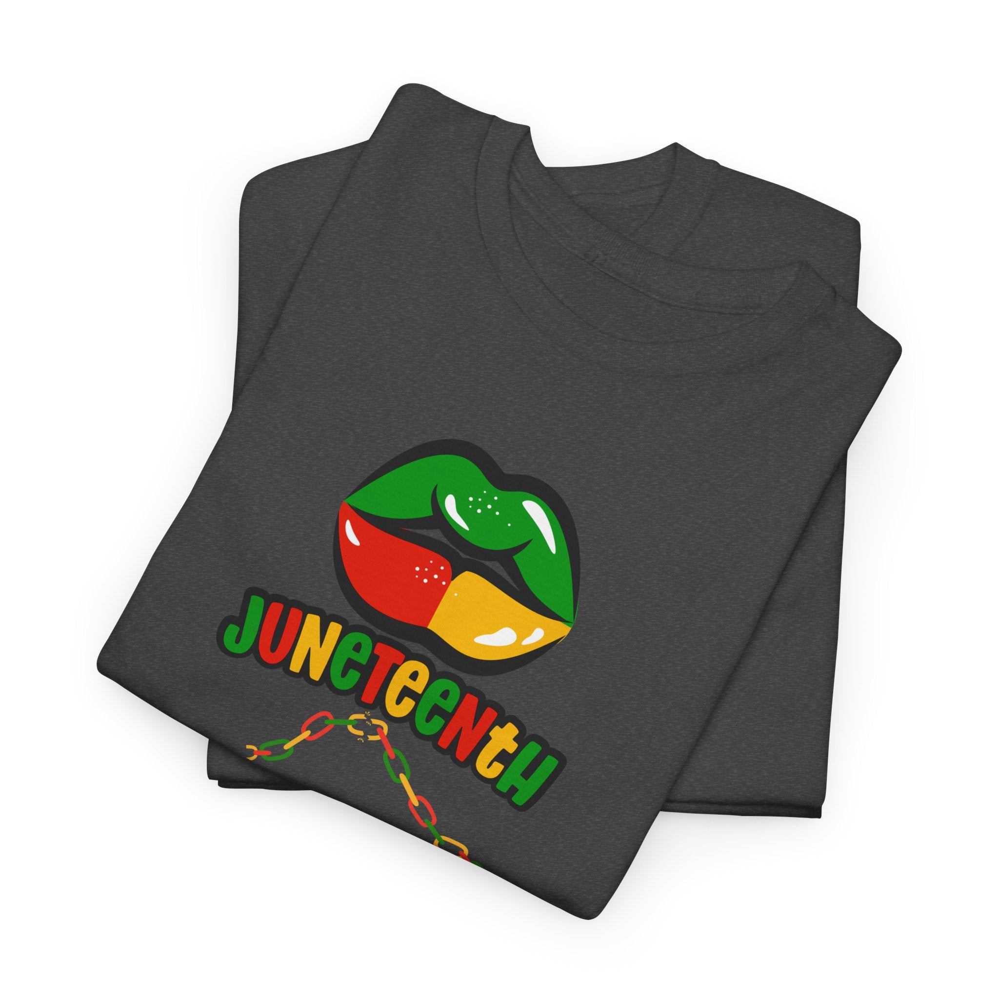 Juneteenth Lips Graphic Tee - Black History Celebration Shirt