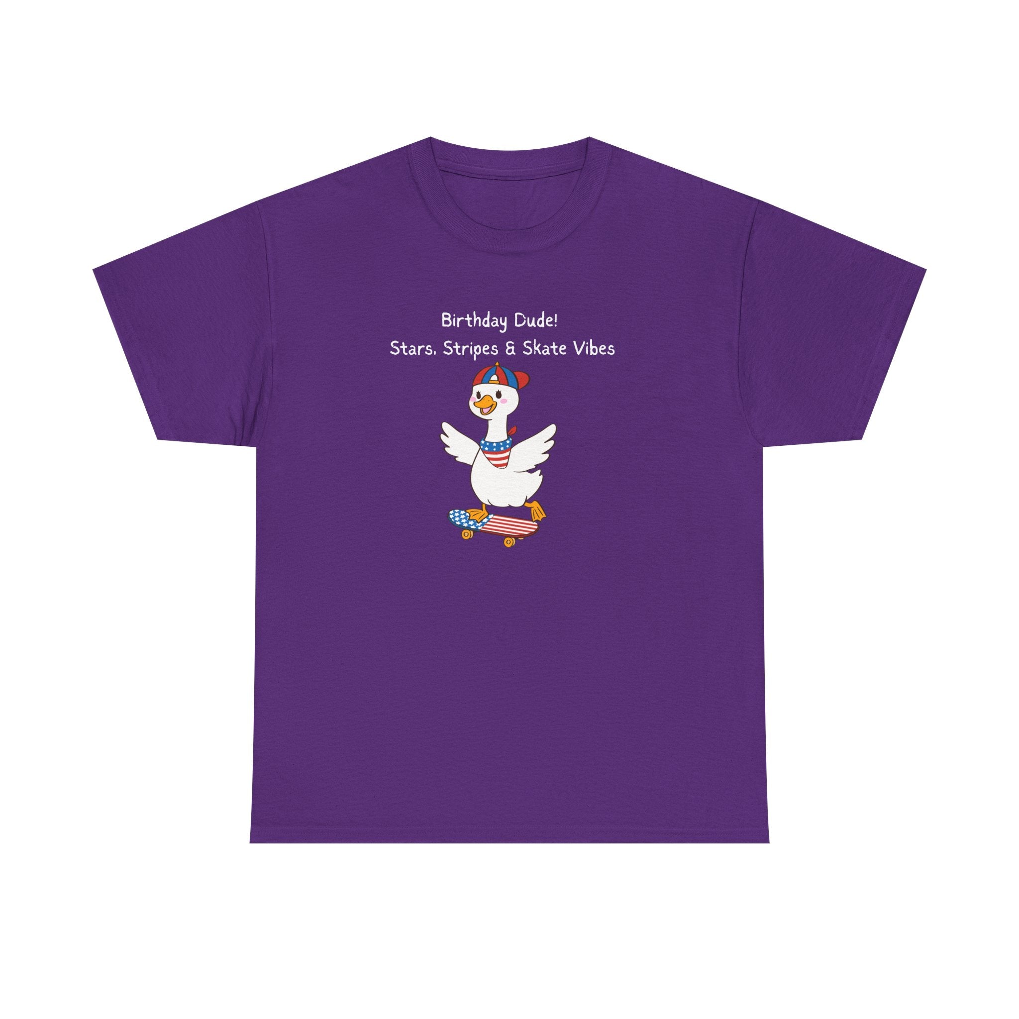 Birthday Dude! Stars, Stripes & Skate Vibes Tee