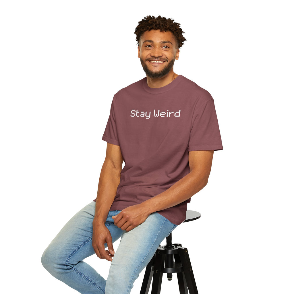 Comfort colors 1717 Template 1768690664958-Stay-Weird-white