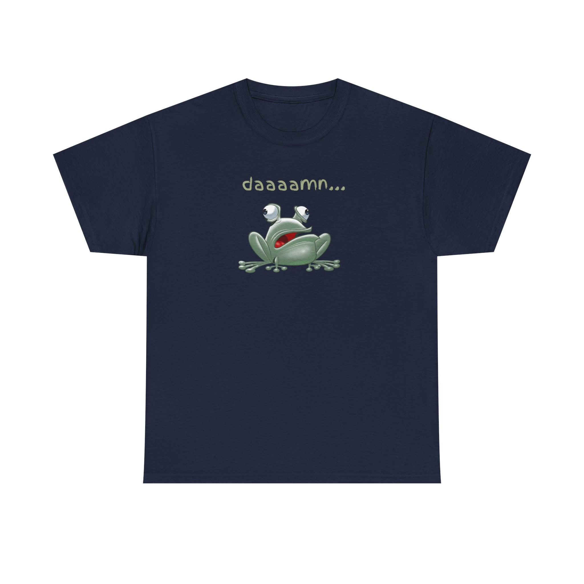 Frog "daaaamn..." T-Shirt — Funny Relaxed Frog Graphic Tee