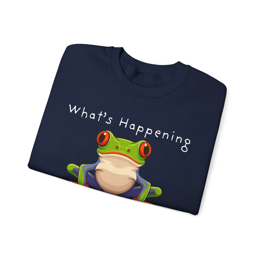 What's Happening Frog Crewneck Sweatshirt