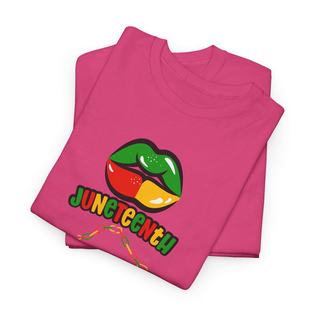 Juneteenth Lips Graphic Tee - Black History Celebration Shirt