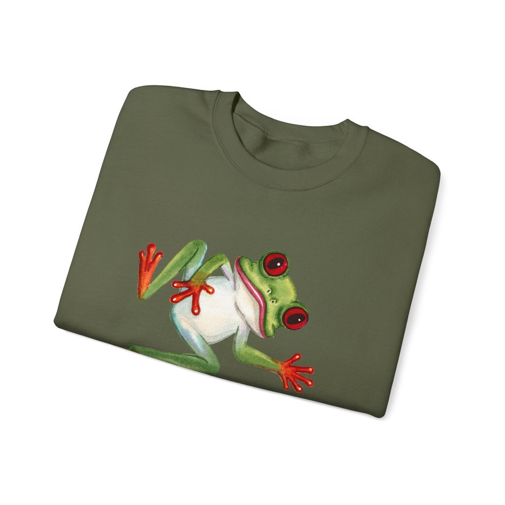 Frog 'Here for Hoppy Hour' Crewneck Sweatshirt