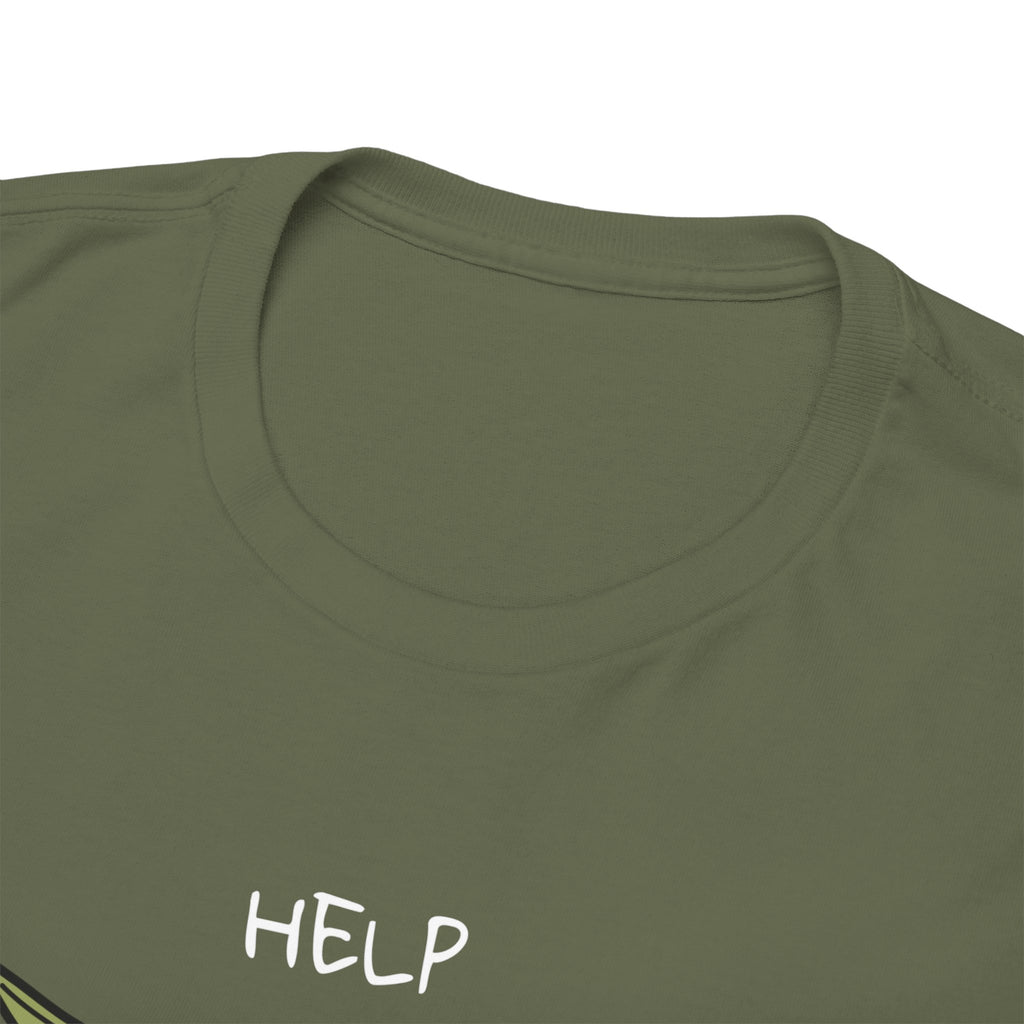 Help Fish Graphic Tee — “Everything was fine... until it wasn't” Funny Dark Humor Shirt
