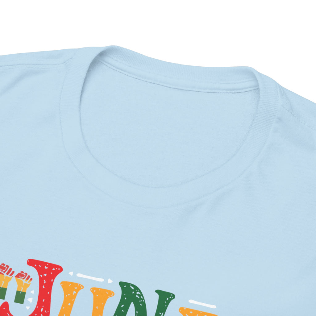 Juneteenth Graphic T-Shirt — Colorful Retro "Juneteenth" Tee (Jun 19 Celebration)