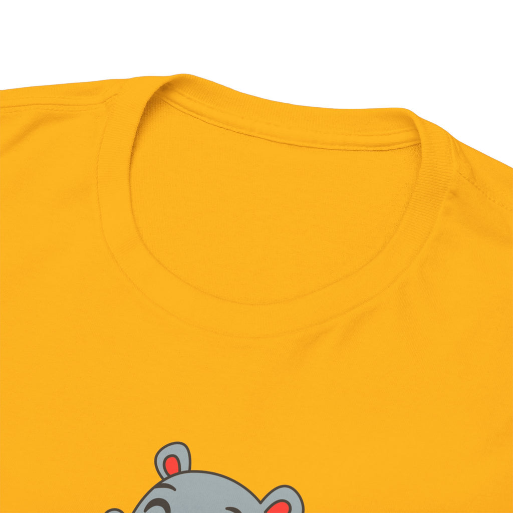 Hippo Eating Watermelon Tee — "Gone in Seconds" Cute Animal Graphic Shirt