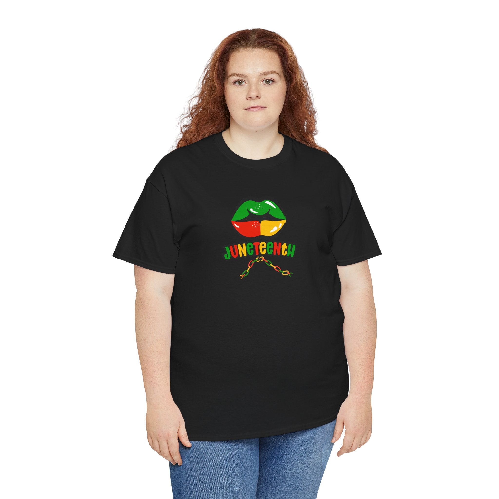 Juneteenth Lips Graphic Tee - Black History Celebration Shirt