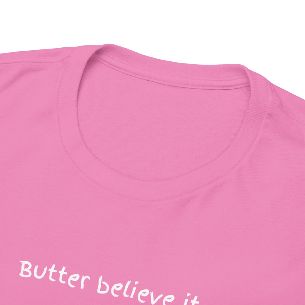 Butter Believe It Popcorn Tee — Cute Retro Snack Cartoon T-Shirt