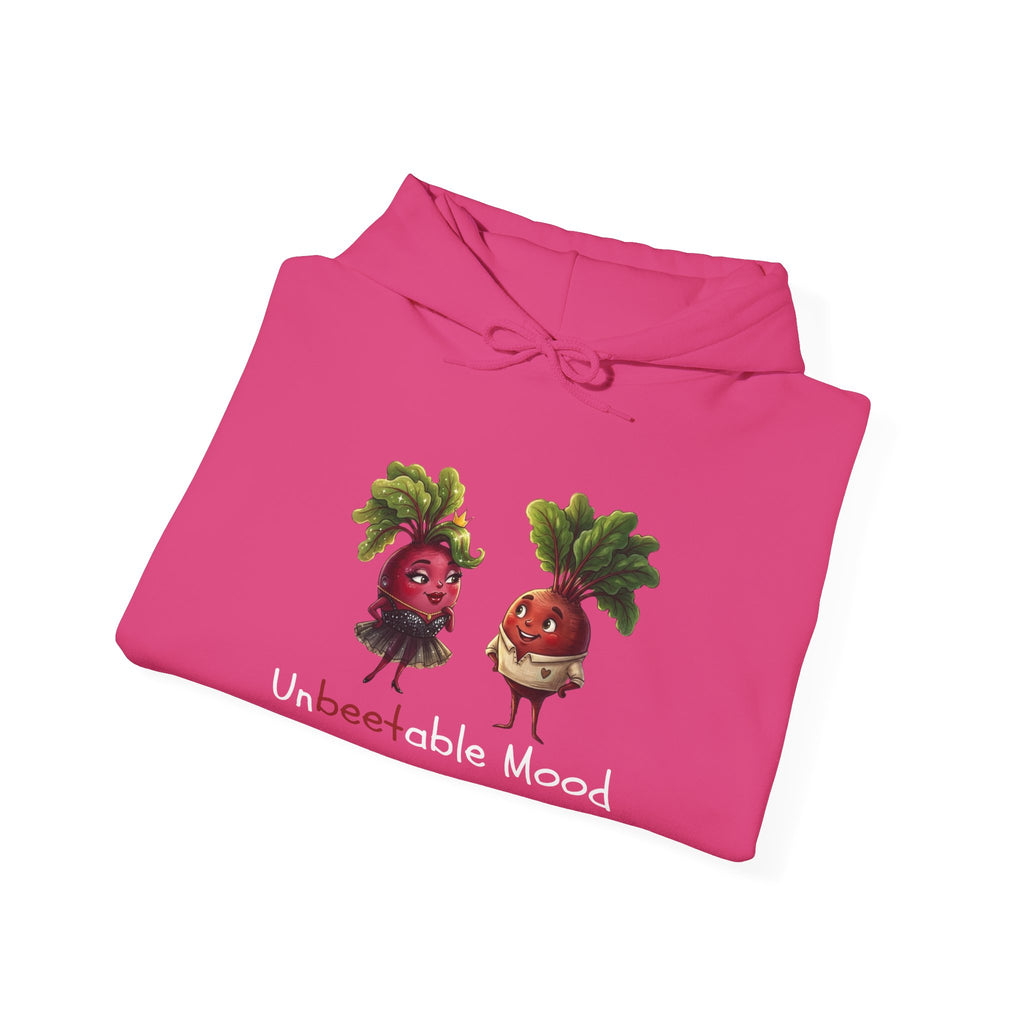 Radish 'Unbeetable Mood' Hoodie – Cute Veggie Couple Graphic Sweatshirt