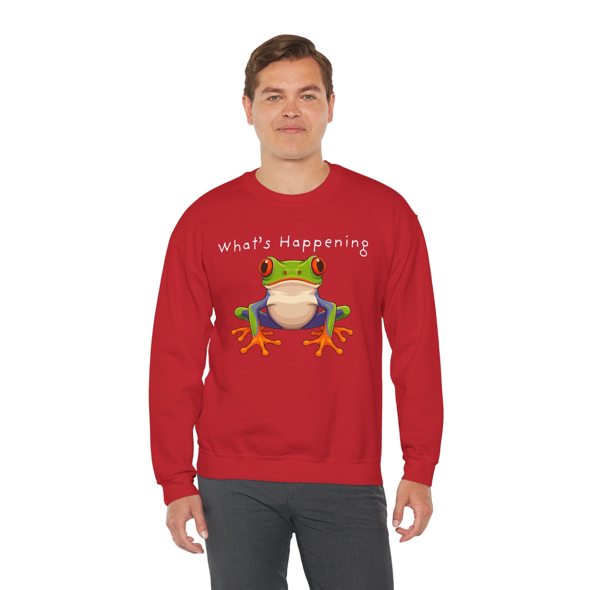 What's Happening Frog Crewneck Sweatshirt