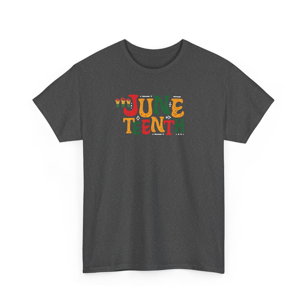 Juneteenth Graphic T-Shirt — Colorful Retro "Juneteenth" Tee (Jun 19 Celebration)