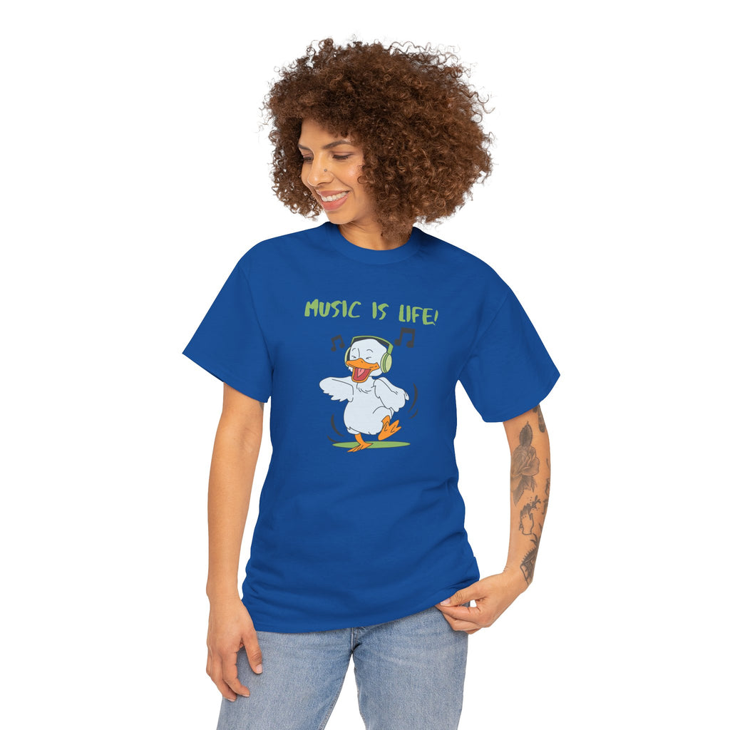 Music Is Life Duck T‑Shirt