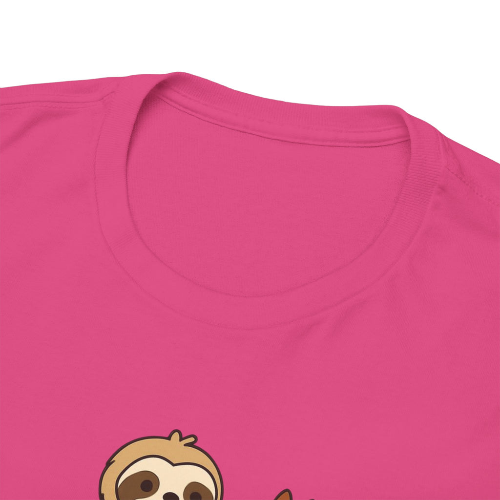 Sloth on Horse Tee — "Work Smarter, Not Faster" Cute Casual Graphic T-Shirt