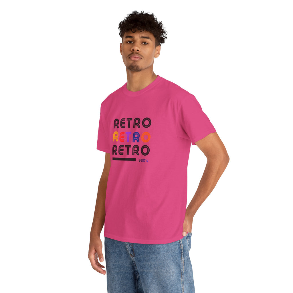 Retro Repeat Tee — Vintage 1980s-Inspired Graphic T-Shirt