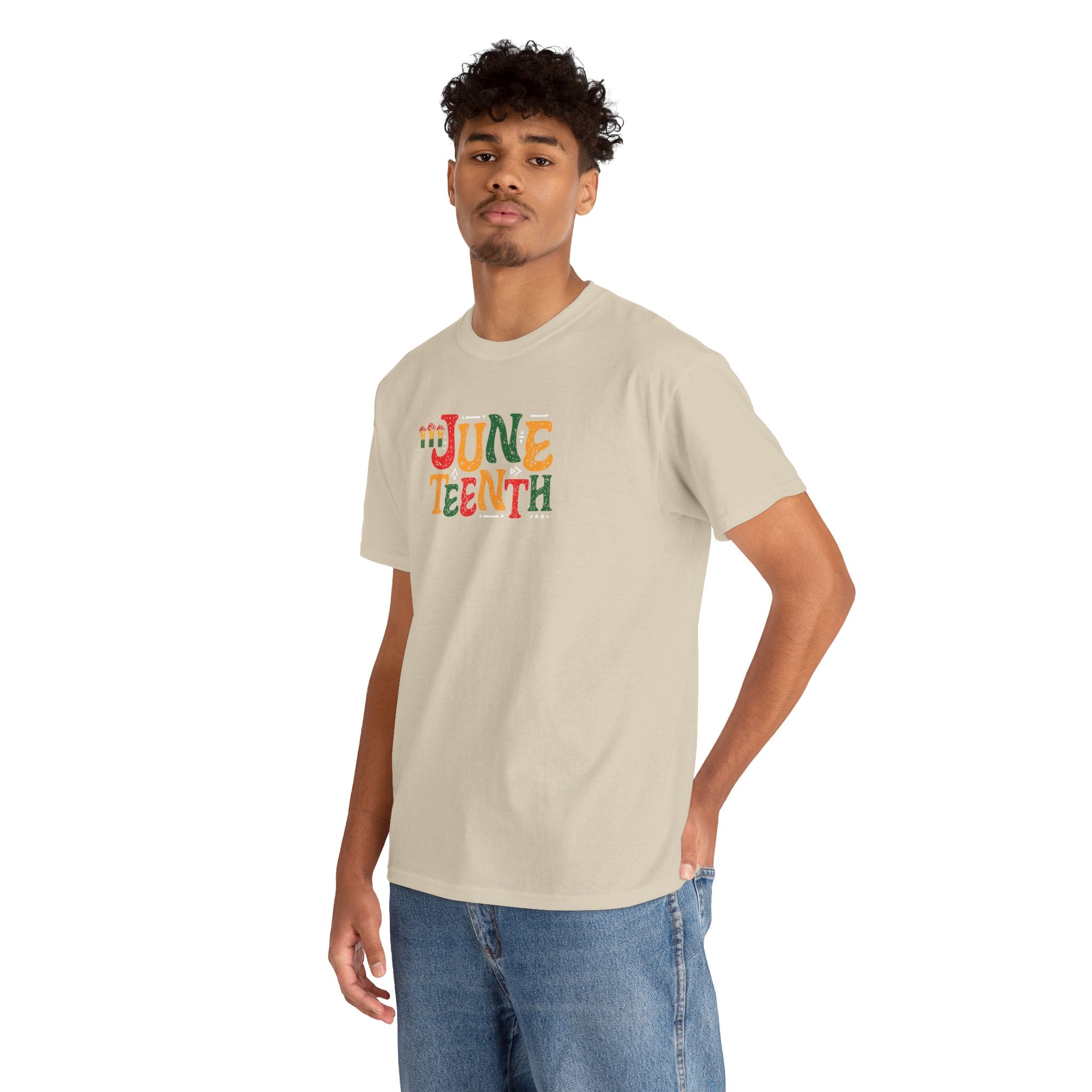 Juneteenth Graphic T-Shirt — Colorful Retro "Juneteenth" Tee (Jun 19 Celebration)